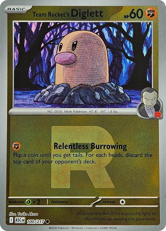 Team Rocket's Diglett 100/217 - Ascended Heroes