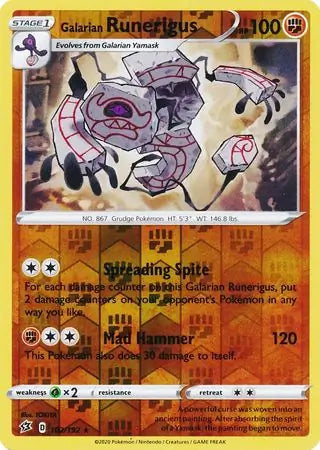 Galarian Runerigus 102/192 - Rebel Clash