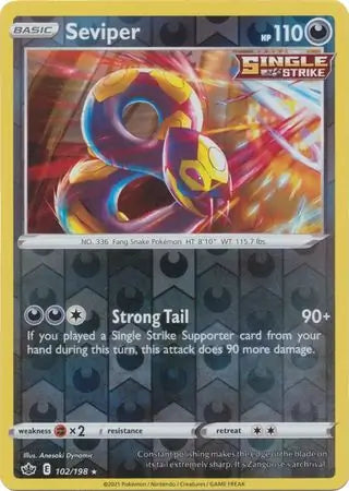 Seviper 102/198 - Chilling Reign