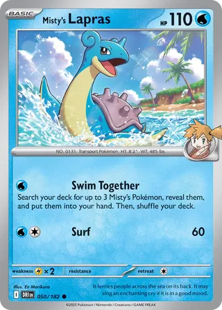 Misty's Lapras 050/182 - Destined Rivals