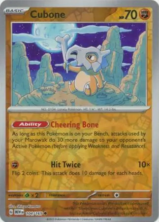 Cubone 104/165 - Scarlet & Violet 151