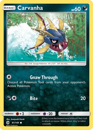 Carvanha 81/149 - Sun & Moon Base