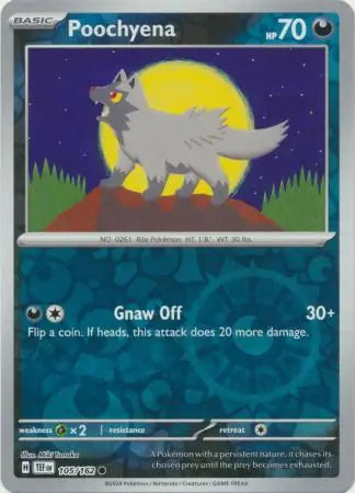 Poochyena 105/162 - Temporal Forces