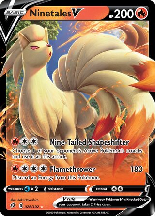 Ninetales V 026/192 - Rebel Clash