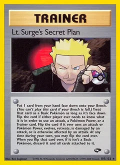Lt. Surge's Secret Plan 107/132 - Gym Challenge