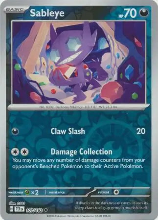 Sableye 107/162 - Temporal Forces