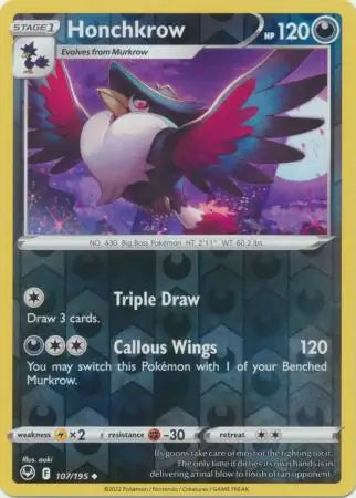 Honchkrow 107/195 - Silver Tempest