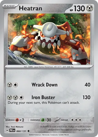Heatran 068/131 - Prismatic Evolutions
