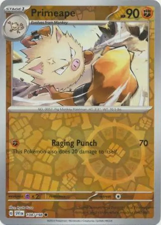 Primeape 108/198 - Scarlet & Violet Base