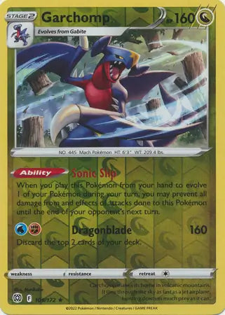 Garchomp 109/172 - Brilliant Stars