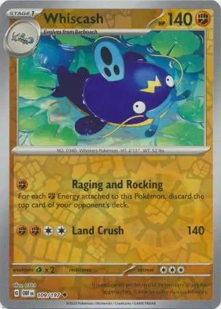 Whiscash 109/197 - Obsidian Flames
