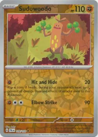 Sudowoodo 109/193 - Paldea Evolved