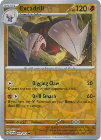 Excadrill 109/191 - Surging Sparks