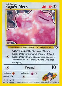 Koga's Ditto 10/132 - Gym Challenge