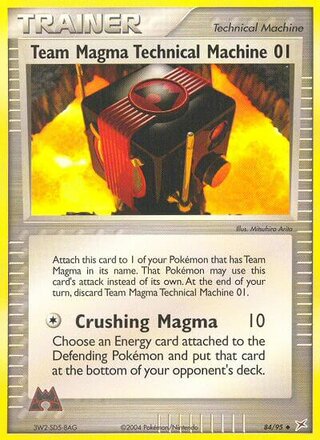Team Magma Technical Machine 01 84/95 - Team Magma vs Team Aqua