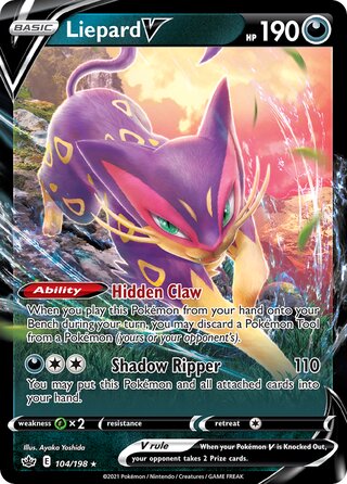 Liepard V 104/198 - Chilling Reign