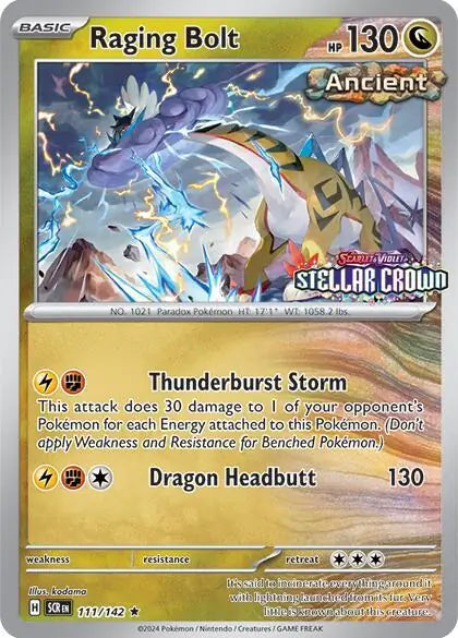Raging Bolt Best Buy Cosmos Holo 111 - Miscellaneous Promos