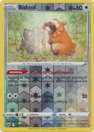 Bidoof 111/159 - Crown Zenith