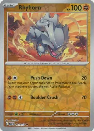 Rhyhorn 111/165 - Scarlet & Violet 151