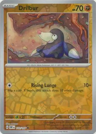 Drilbur 111/197 - Obsidian Flames