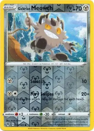 Galarian Meowth 112/185 - Vivid Voltage