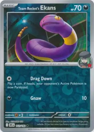 Team Rocket's Ekans 112/182 - Destined Rivals