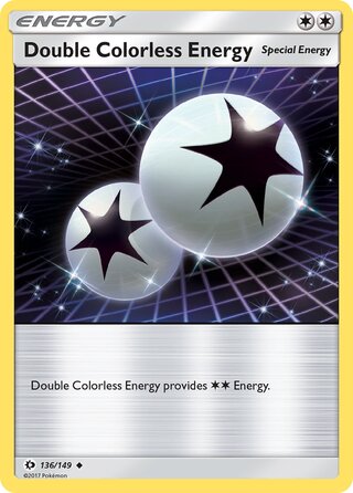 Double Colorless Energy 136/149 - Sun & Moon Base