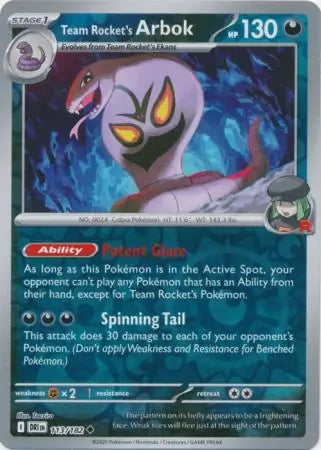 Team Rocket's Arbok 113/182 - Destined Rivals