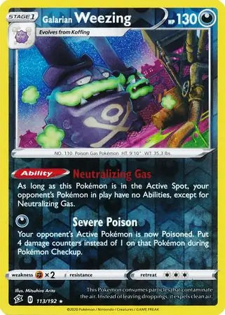 Galarian Weezing 113/192 - Rebel Clash