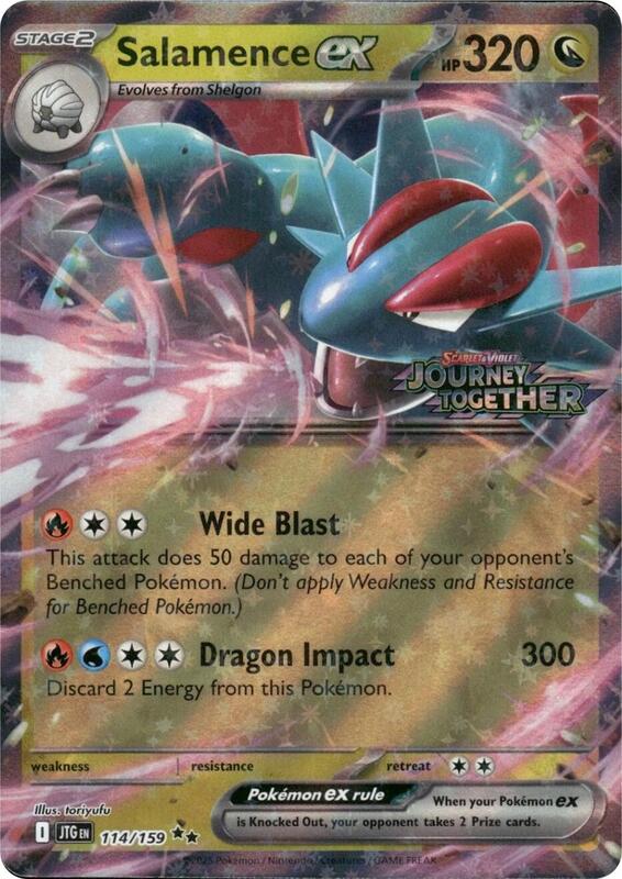 Salamence ex Journey Together Stamped 114 - Miscellaneous Promos