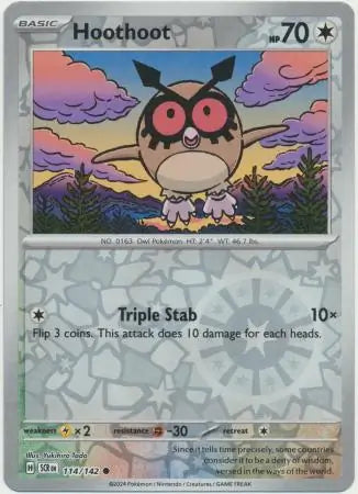 Hoothoot 114/142 - Stellar Crown