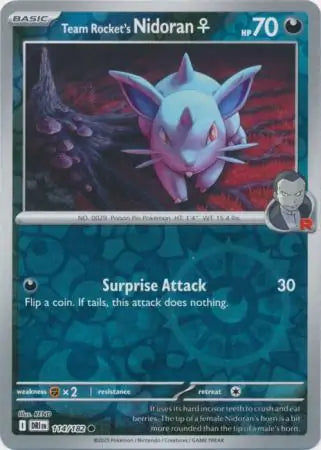 Team Rocket's Nidoran ♀ 114/182 - Destined Rivals