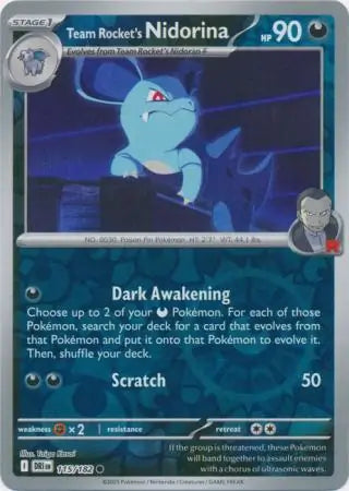 Team Rocket's Nidorina 115/182 - Destined Rivals