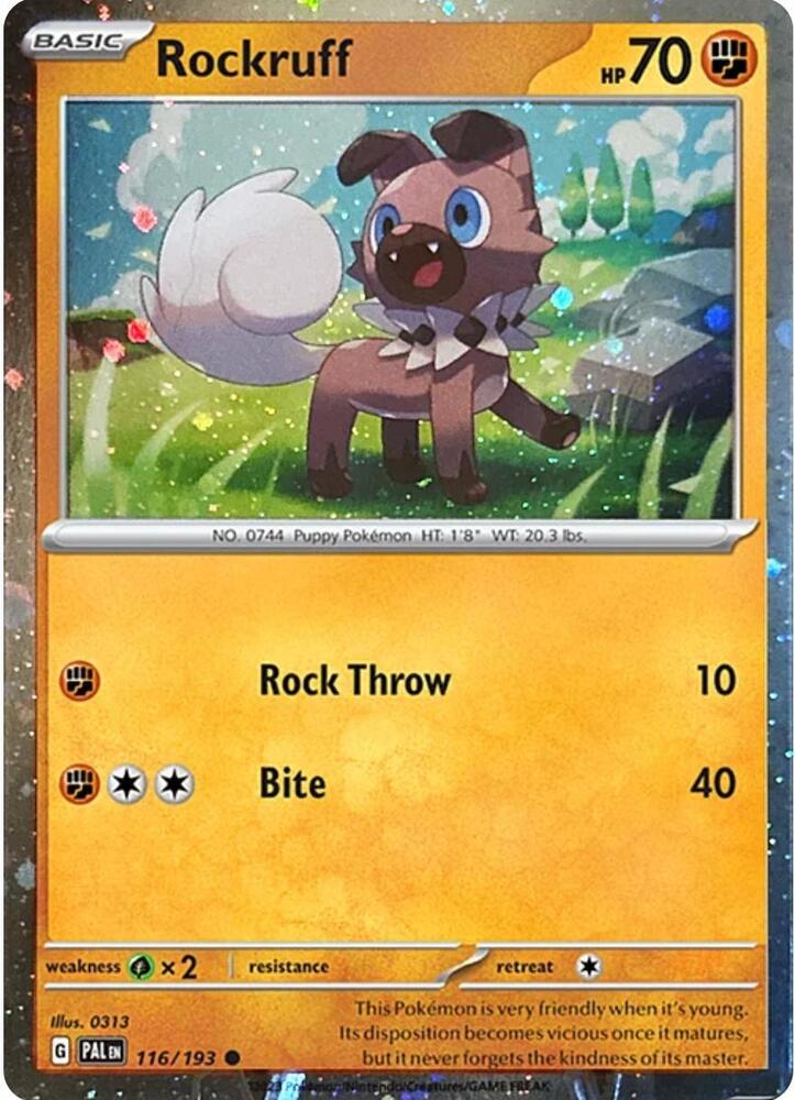 Rockruff Cosmos Holo 116 - Scarlet & Violet Promos
