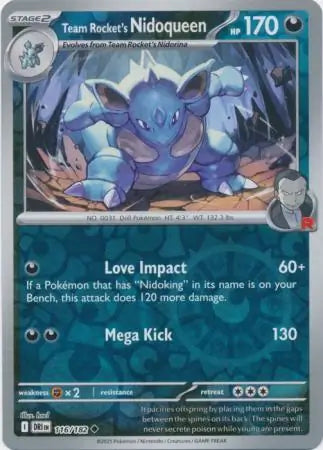 Team Rocket's Nidoqueen 116/182 - Destined Rivals