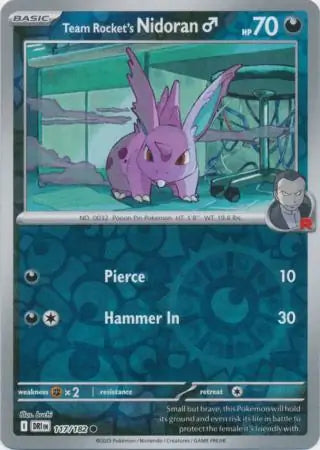 Team Rocket's Nidoran ♂ 117/182 - Destined Rivals