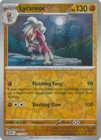 Lycanroc 117/197 - Obsidian Flames