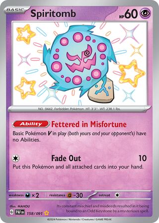 Spiritomb 158/091 - Paldean Fates