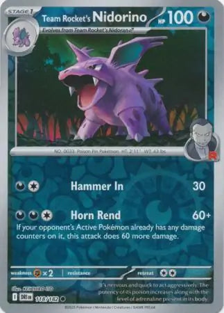 Team Rocket's Nidorino 118/182 - Destined Rivals
