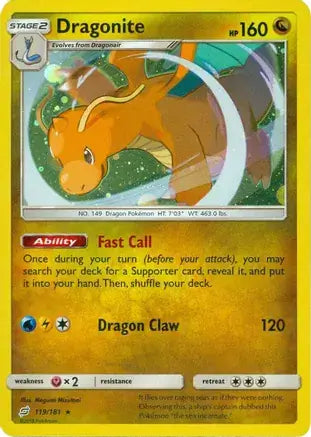Dragonite Cosmos Holo 119 - Miscellaneous Promos
