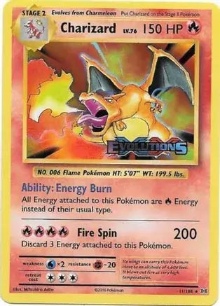 Charizard Evolutions Prerelease 11 - XY Black Star Promos