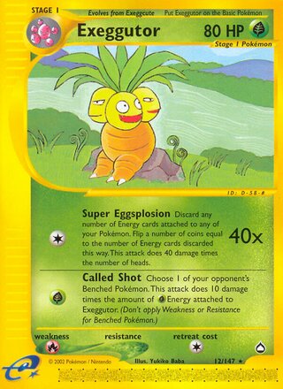Exeggutor 12/147 - Aquapolis