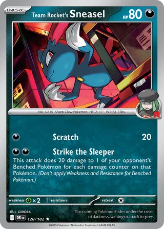 Team Rocket's Sneasel 128/182 - Destined Rivals