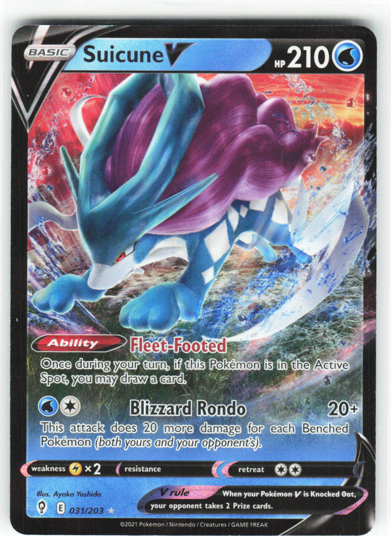 Suicune V 031/203 - Evolving Skies