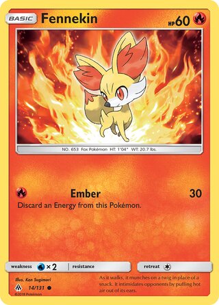 Fennekin 14/131 - Forbidden Light
