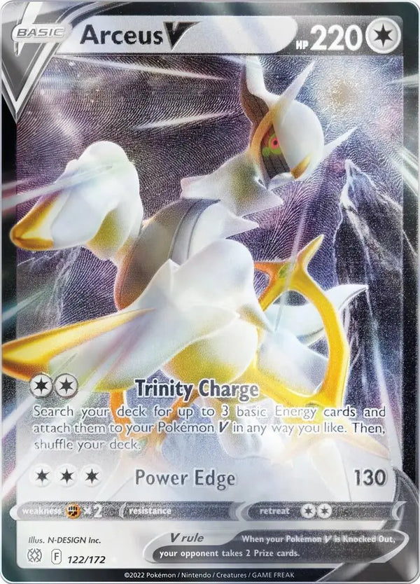 Arceus V Metal Card 122 - Miscellaneous Promos