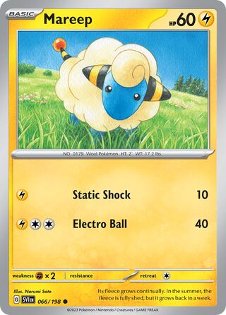 Mareep 066/198 - Scarlet & Violet Base