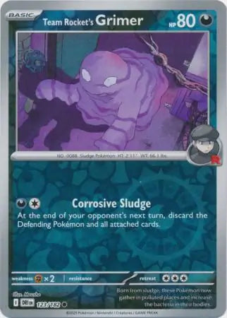 Team Rocket's Grimer 123/182 - Destined Rivals