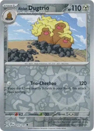 Alolan Dugtrio 123/191 - Surging Sparks