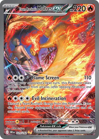 Team Rocket's Moltres ex 229/182 - Destined Rivals